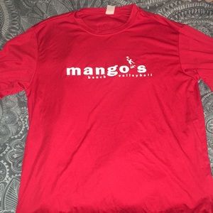 Mangos Beach Volleyball complex Dri Fit tee